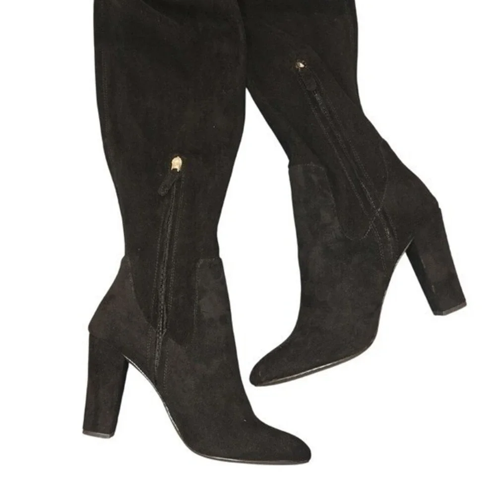 Dolce Vita Women's Katy Microsuede Over-the-Knee Boots Black Mob Wife‎ Size 10